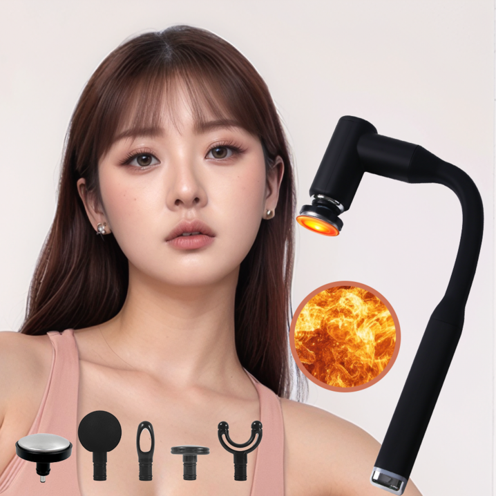 굿이너프 온열 커브 마사지건 마사지해머 갈고리형 나혼자 마사지, GECHMG01