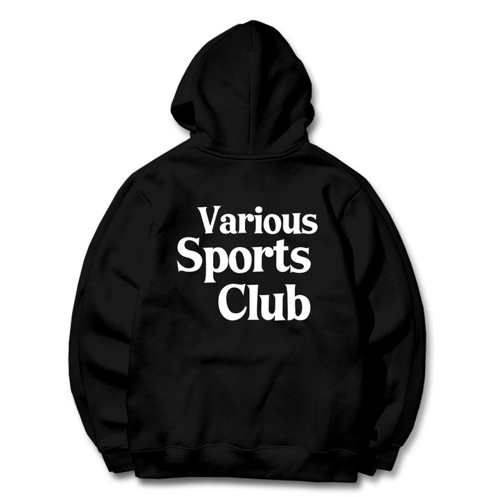 그랜피니 프리미엄 남여공용 세미 오버핏 V.S.C 백로고 크루넥 후드 티셔츠 GFHT019