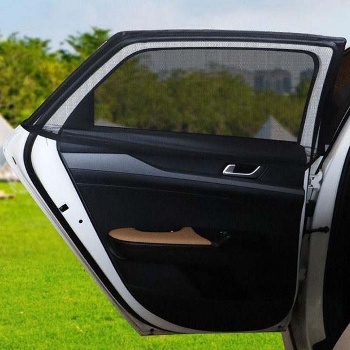 차량용 모기장 차박용 방충망 햇빛 가리개 자동차 차박모 커튼 운전석 아기 차모기장 창문, 1개