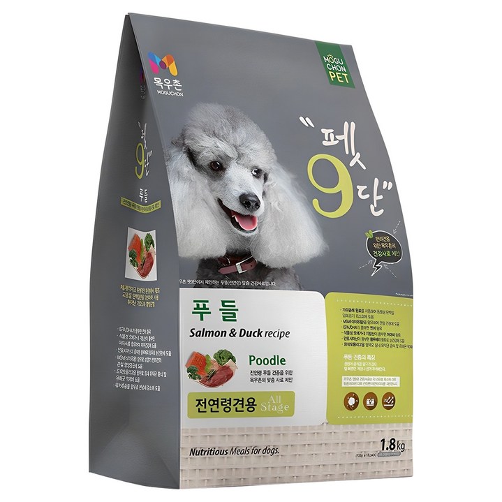 목우촌펫 강아지 펫9단 기능성 사료, 푸들, 1.8kg, 1개 목우촌펫 강아지 펫9단 기능성 사료, 푸들, 1.8kg, 1개