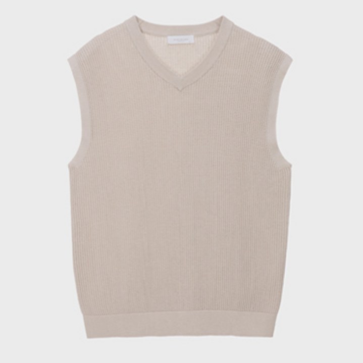 마인드브릿지 남성용 브이넥 오버핏 베스트 MXVT3120