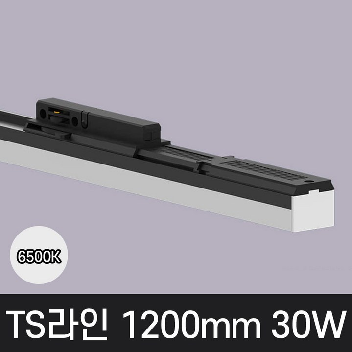 LED T라인 레일조명 트랙등 티라인 1200mm, 주광색 흰빛 6500K, 1개