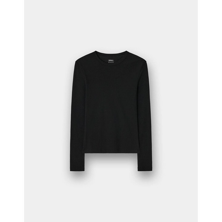 2001아울렛분당점[지오다노] NEW [노정의] 여자 립 라운드넥 긴팔 티셔츠 05325905