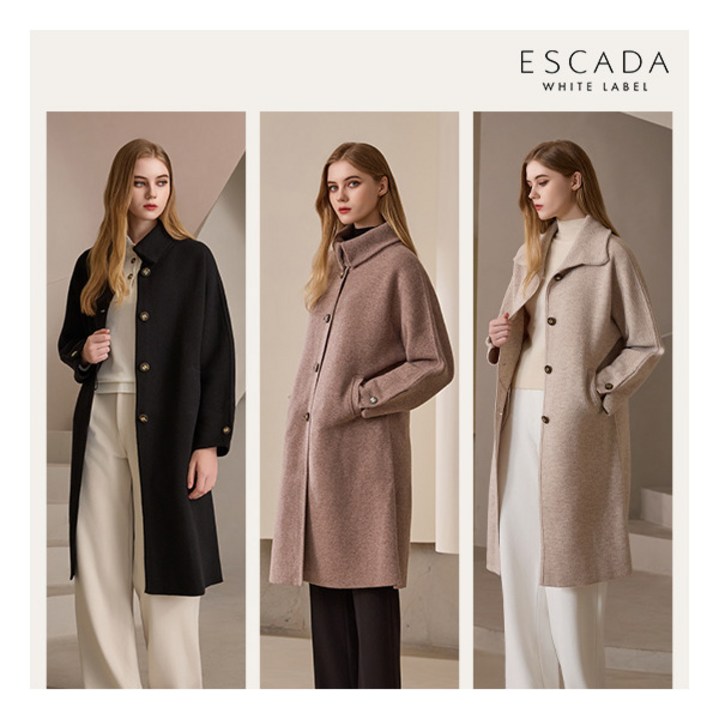 [에스까다] O [ESCADA] 25FW 여성 메리노울100 니트 코트