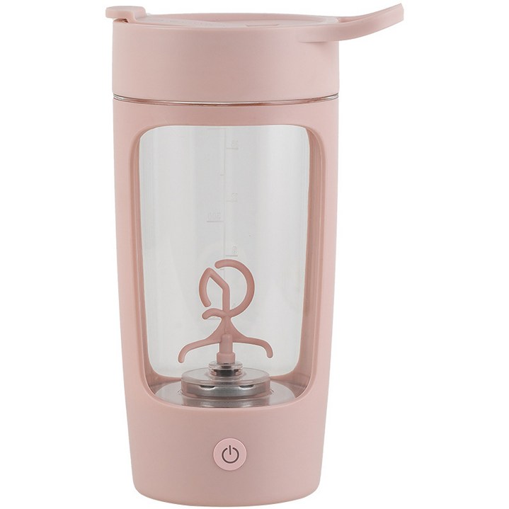 DZER 무선 전동 쉐이커 텀블러 믹스컵 물병 믹서 운동 보틀 USB충전 650ml, 핑크 DZER 무선 전동 쉐이커 텀블러 믹스컵 물병 믹서 운동 보틀 USB충전 650ml, 핑크