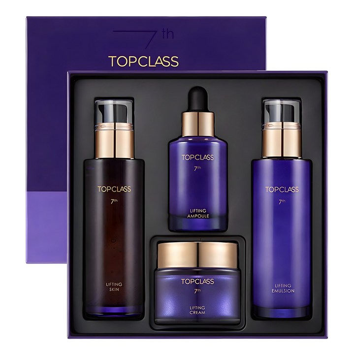 참존 탑클래스 7세대 NEW 리프팅 스킨케어 4종 선물세트 전용 고급 케이스스킨에멀전앰플크림, 1개