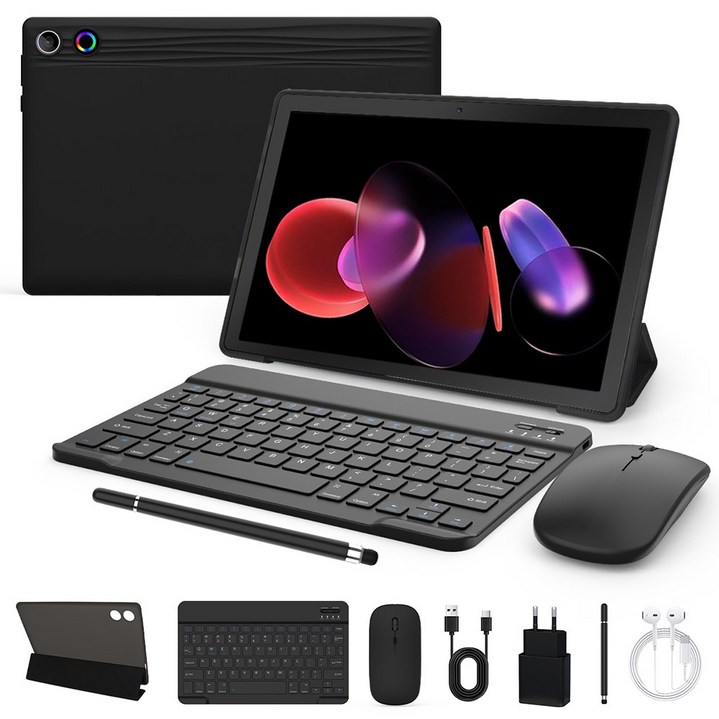 Wqplo A7L 태블릿PC 11인치태블릿 14G+64G 안드로이드 14, Wi-Fi, 검정색/Black/슈트, 64GB