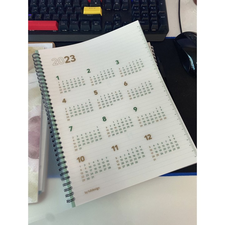 2023플래너 A4 프로젝트 일정 스케줄러 다이어리 탁상달력 가계부 월간계획표