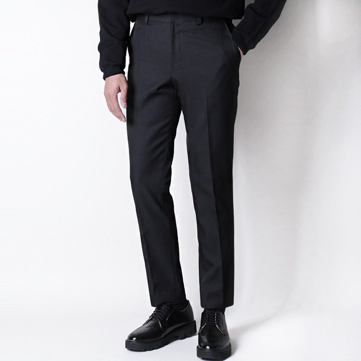 디아웃핏 남성 프리미엄 겨울 기모 히든밴딩 울 슬랙스 빅사이즈 정장바지 구김없는 링클프리 스판 팬츠