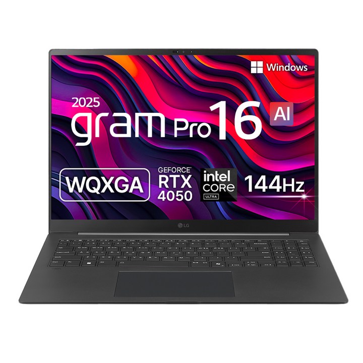 LG전자 2025 그램 Pro AI 16 WQXGA 코어Ultra5 애로우레이크 지포스 RTX 4050