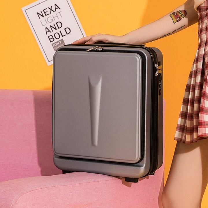 수화물용 캐리어 미니 여행용 전면 오픈 가방 메이크업 작은 가방 미니 16 인치 조합 - 쇼핑뉴스