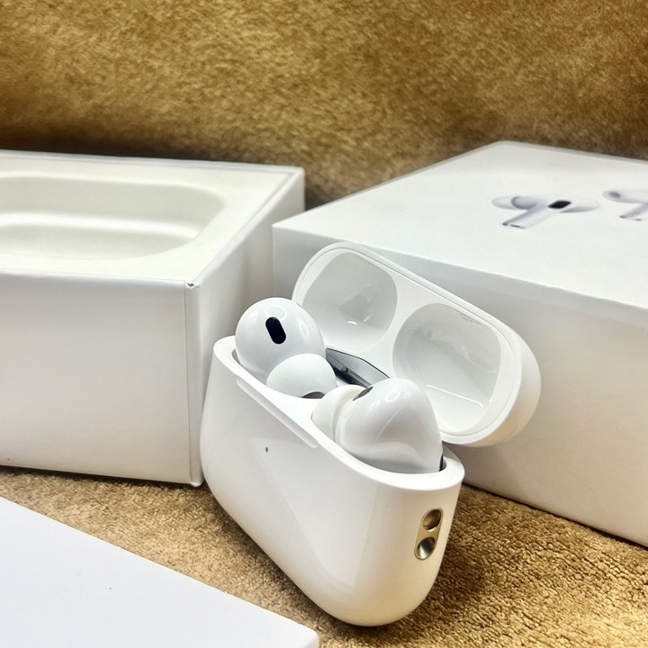 Apple 에어팟 프로 2세대 라이트닝 이어팟 블루투스 노이즈 캔슬링 화이트