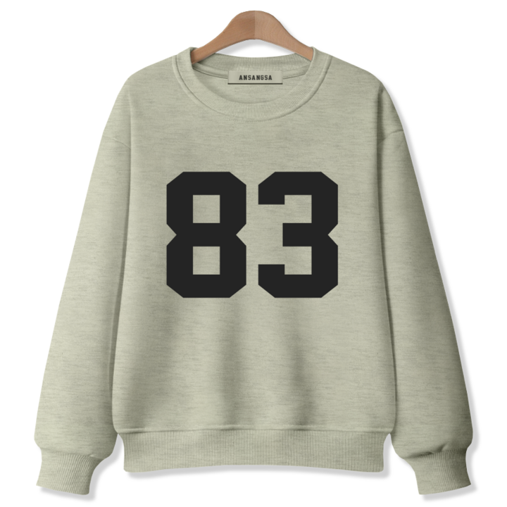 ANSANGSA 83 남녀공용 맨투맨 스웨트셔츠