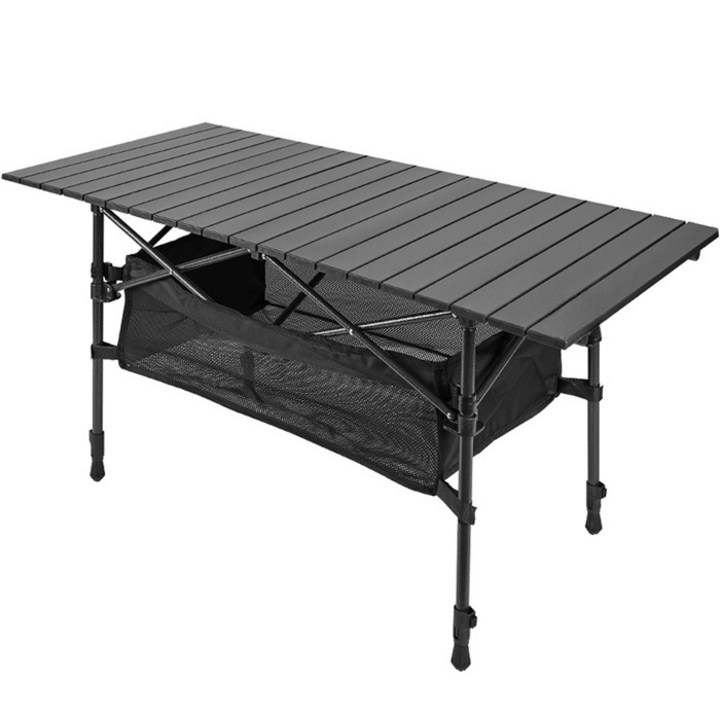 캠핑롤테이블 Montheria 높이조절 캠핑 롤 테이블 접이식 캠핑 롤 테이블 + 보관용 팩 A606-007