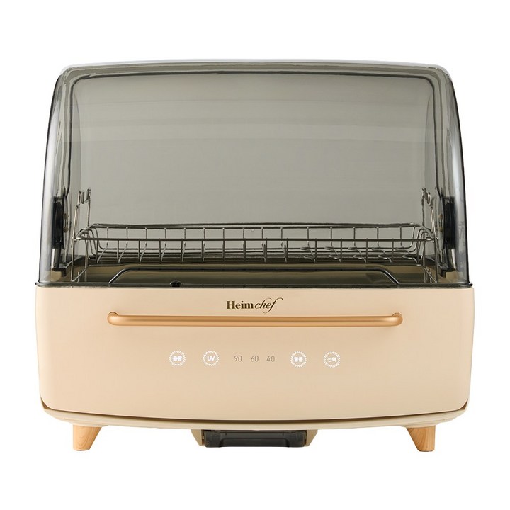 하임셰프 70L 식기건조기 HTD-3402B 멜로우 베이지 음성안내 UV+열풍 고온살균