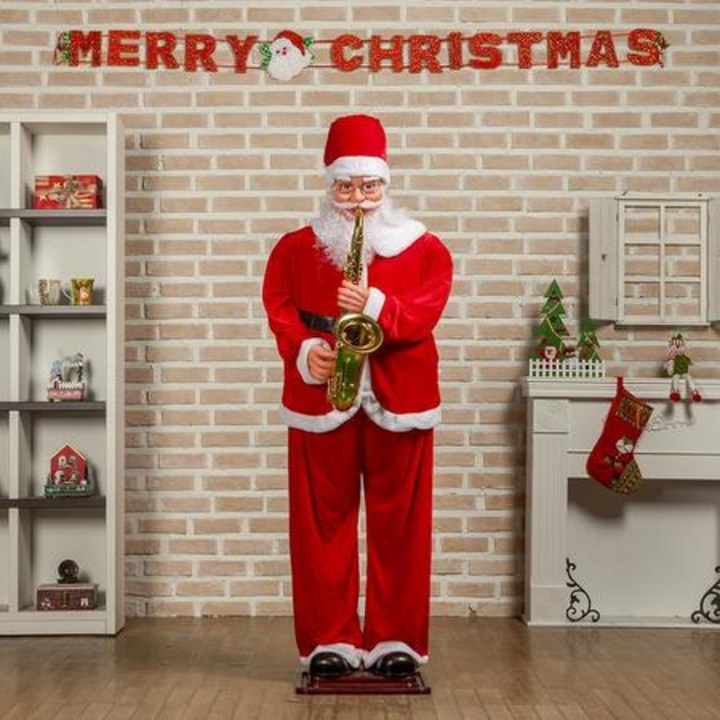 180 호텔 로비 크리스마스 조형물 대형 산타 인형 데코장식 매장앞 - 쇼핑뉴스