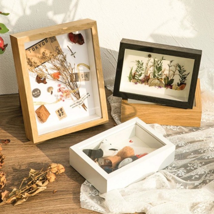 입체 관액자 4X6 공간 깊은 액자 드라이플라워 캘리그라피 입체 관액자 4X6 공간 깊은 액자 드라이플라워 캘리그라피