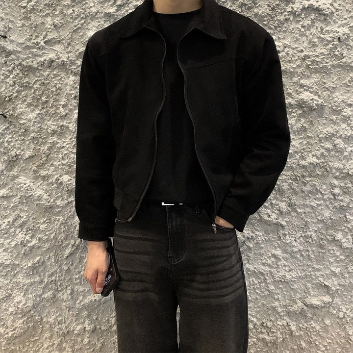 크롭 절개 스웨이드 자켓 2컬러