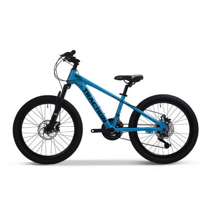 AU테크 트랙션 M722 MTB 산악자전거 주니어 블루 22인치, 블랙