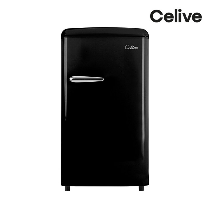 셀리브 레트로 미니 냉장고 85L, 미니냉장고블랙