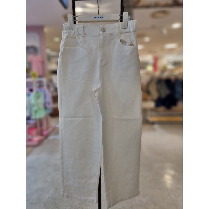 에꼴리에  동아쇼핑 이월 균일 초특가 오픈 반밴딩 면바지 올리자마자 대박  24C0253 WT