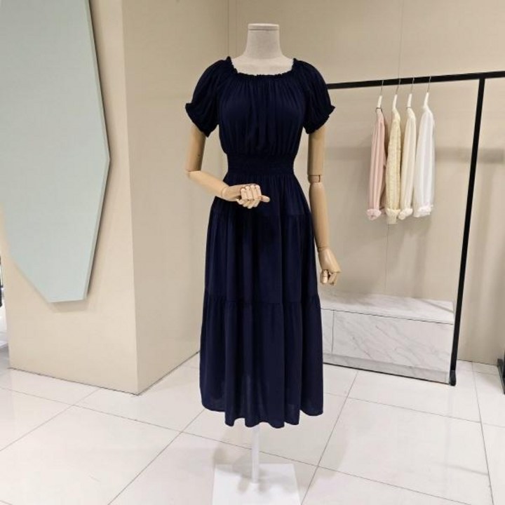 데스틸 D2527OP0678오프숄더 밴딩 롱 원피스DH1548123