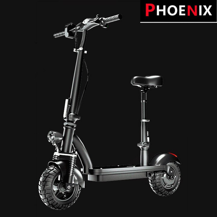 PHOENIX 전동킥보드 성인용 접이식 전동스쿠터 충전식 전기자전거 전기 스쿠터 대리운전 배달용 출퇴근용, 고급형 6A (18-20KM)