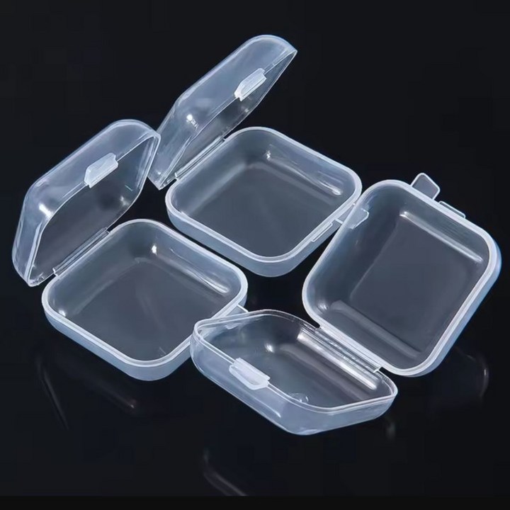 모든스토아 초소형 미니 플라스틱케이스 전자부품 소품 샘플 보관함 정리, 10개, 투명