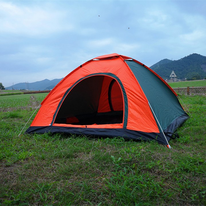 돔형텐트 COSYEVNO 휴대용 자외선 차단 텐트, 진한 녹색 오렌지