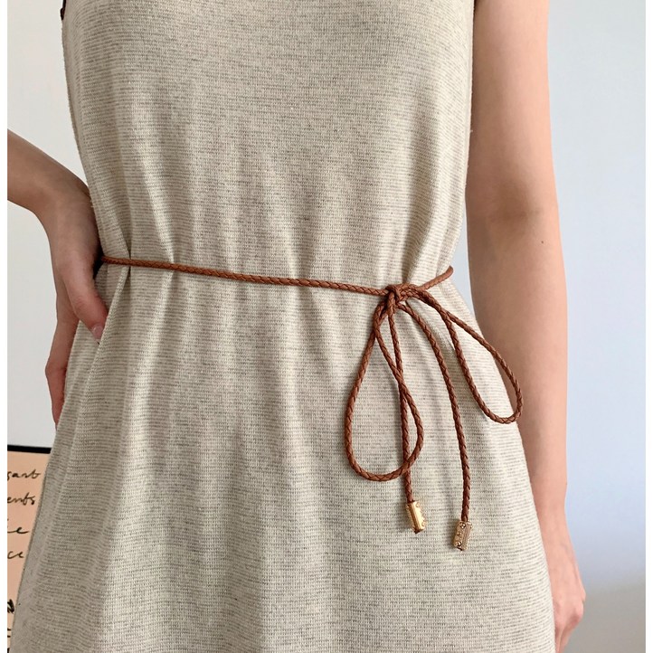 아펙토 여성용 끈꽈배기 포인트 벨트