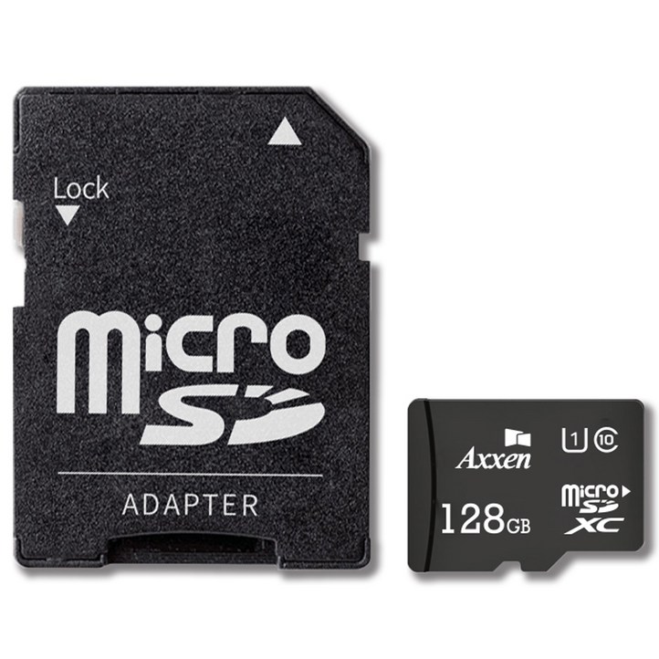 액센 프리미엄 마이크로 SD카드 어댑터 세트 MSD22, 128GB, 1개 액센 프리미엄 마이크로 SD카드 어댑터 세트 MSD22, 128GB, 1개