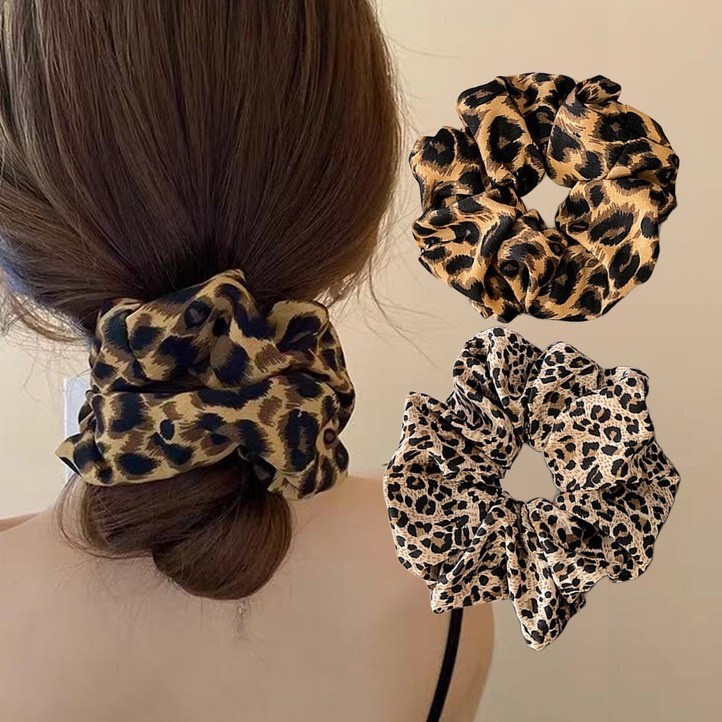 워더미 여성용 헤어슈슈 곱창 머리끈 2종 세트 F652