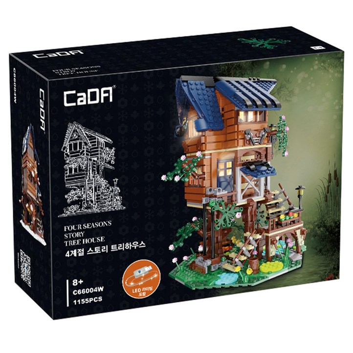 바니랜드 CaDA 4계절 스토리 트리하우스 블록 C66004W 바니랜드 CaDA 4계절 스토리 트리하우스 블록 C66004W