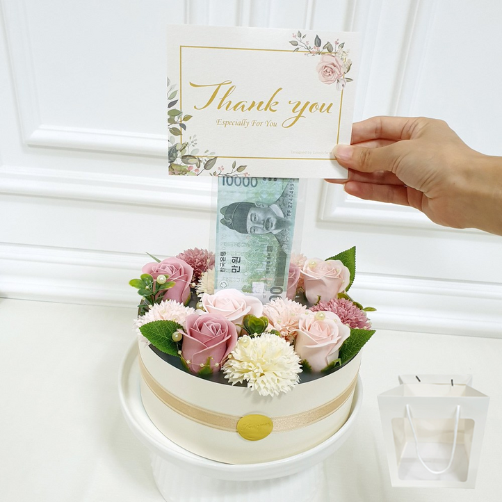 러블리팜 러블리 반전 용돈케이크  쇼핑백