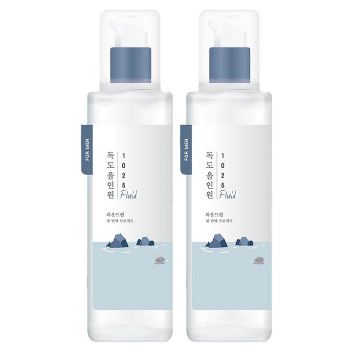라운드랩 포 맨 1025 독도 올인원 플루이드, 200ml, 2개
