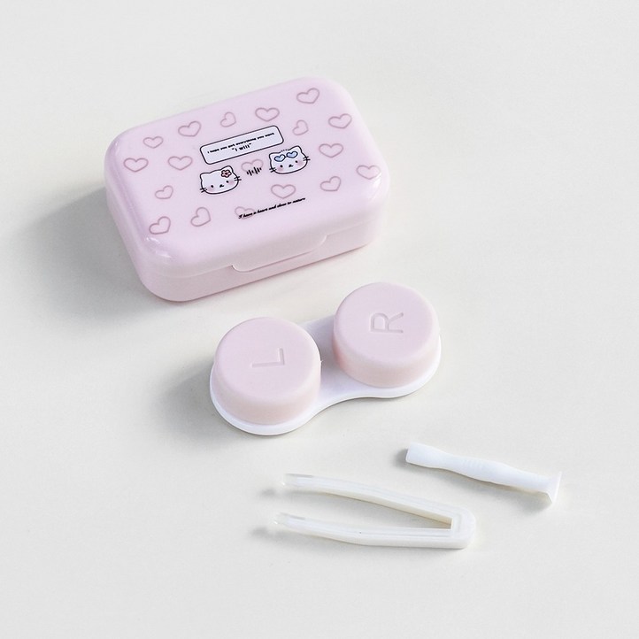 라피던트 하트냥 렌즈 케이스  집게  흡착봉 세트