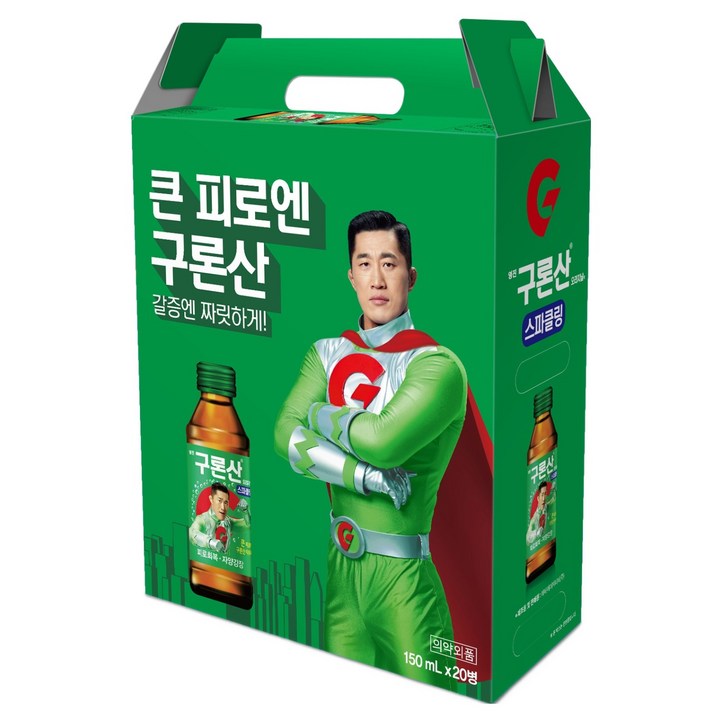 해태htb 구론산 스파클링 오리지날액 선물세트, 150ml, 20개