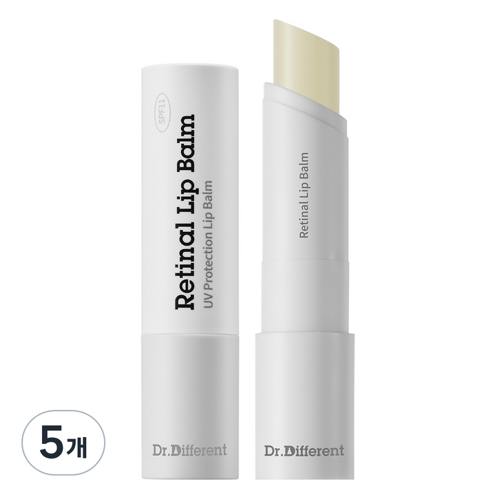닥터디퍼런트 레티날 립밤, 클리어, 4g, 5개
