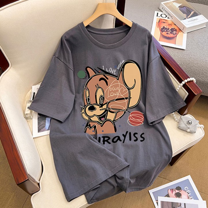 레몬소울 여성용 와와 프린팅 반팔티 레몬소울 여성용 와와 프린팅 반팔티