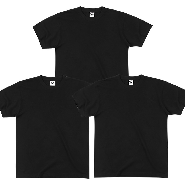 자체제작 111 무지티 반팔티 20수 남자 여자 티셔츠 3장