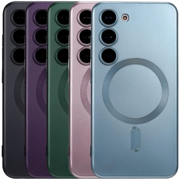 BULKON 갤럭시 S24 플러스 울트라 맥세이프 매트 무광 컬러 카메라 풀커버 케이스