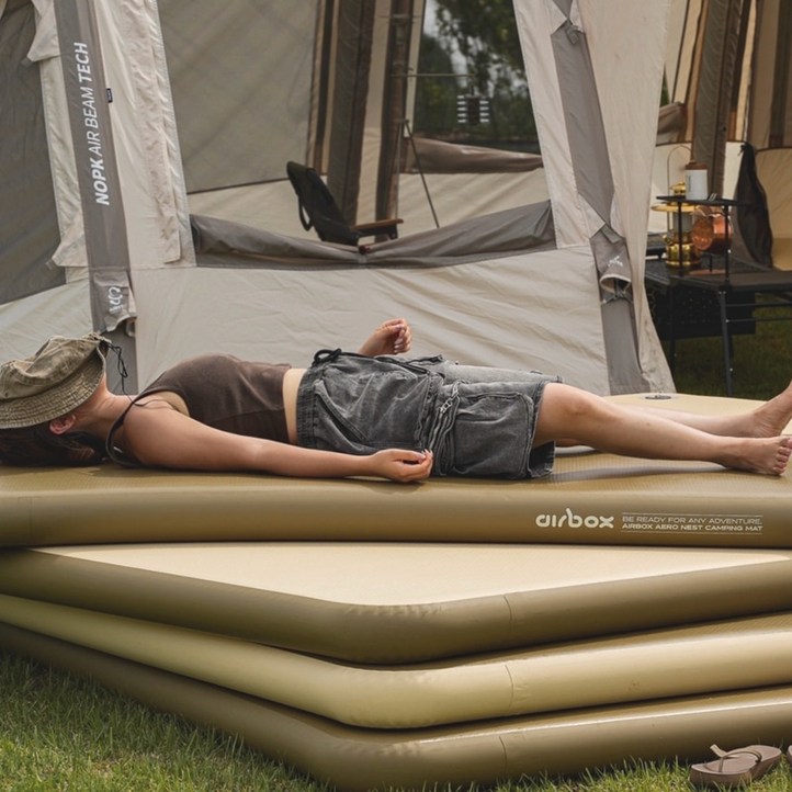 에어박스 베이직라인 에어로 네스트 캠핑매트 10cm 트윈 200x145