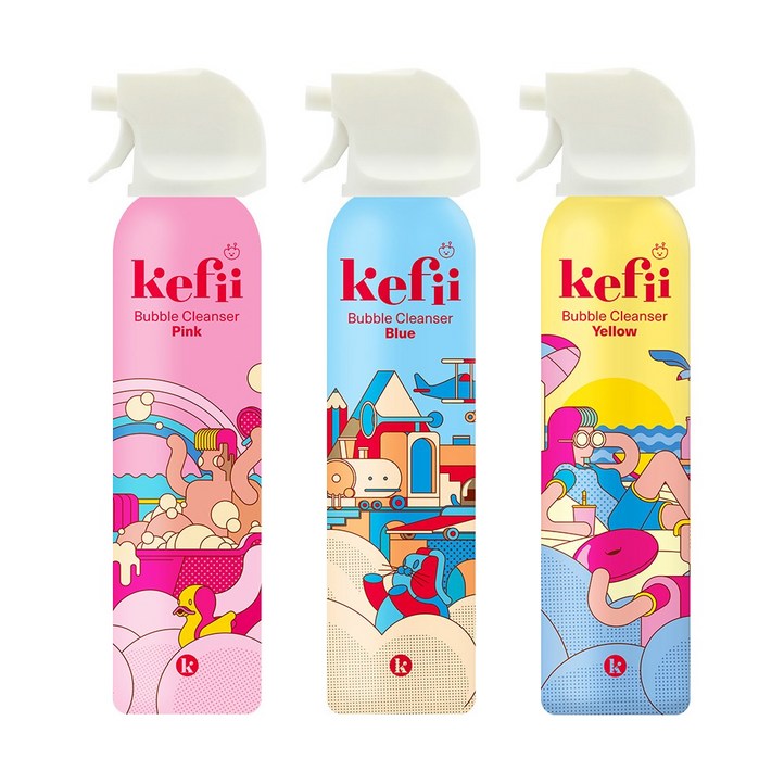 케피 유아 버블클렌저 3종 세트, 1세트, 600ml 케피 유아 버블클렌저 3종 세트, 1세트, 600ml