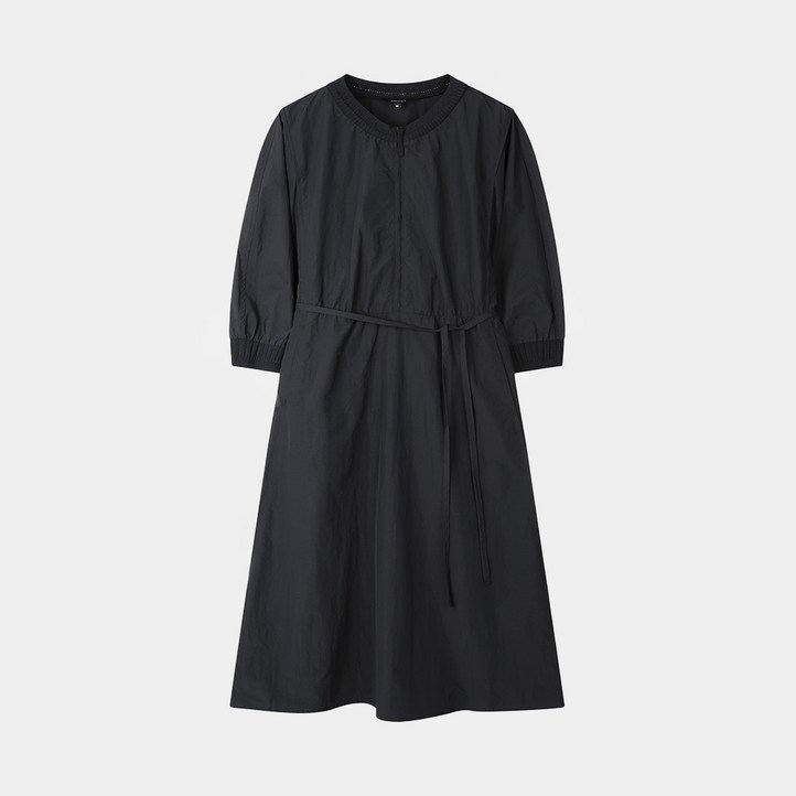 요하넥스 니트배색 밴딩 원피스