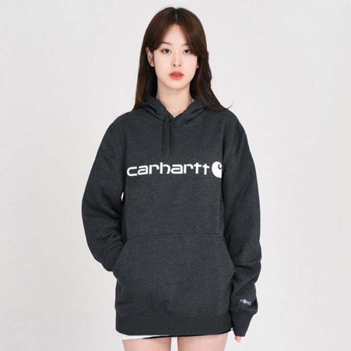 칼하트 (103873) 포스 델몬트 로고 후드티 BLACK (013)