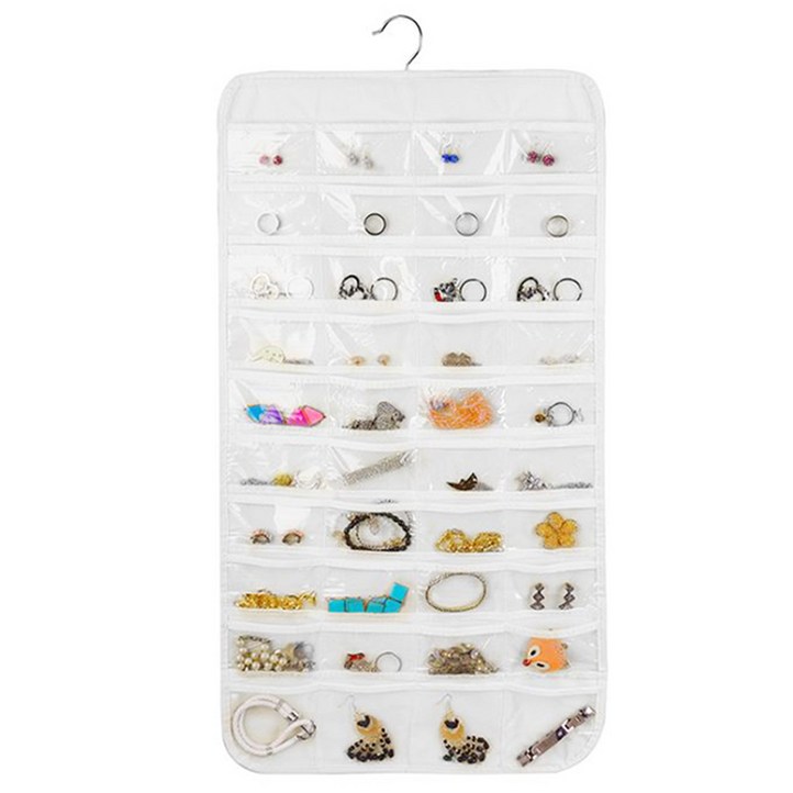 제인마랑 악세사리 벽걸이 양면 소품 포켓 정리함, 1개