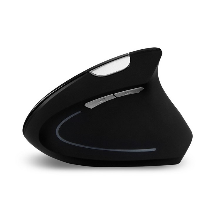 유니콘 FX500B 버티컬 무선마우스 손목보호 마우스 블랙 마우스