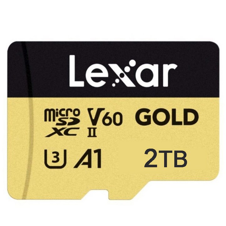 2TB 마이크로SD V60 골드 메모리 카드 2T