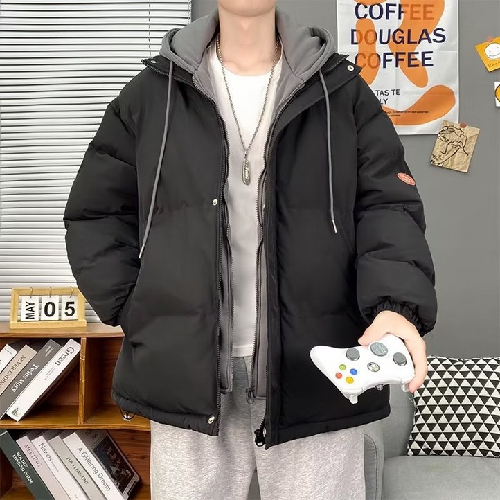 패딩남 루즈핏후드양면커플코트두툼한방풍패딩남 패딩남 루즈핏후드양면커플코트두툼한방풍패딩남