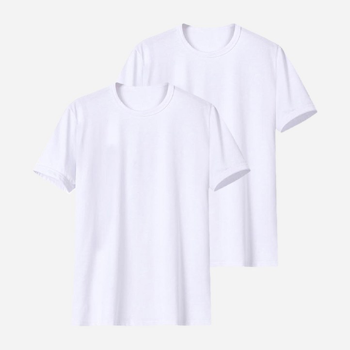 2팩 MOOZ 국산 20수 코마 헤비웨이트 기본 무지 남여 공용 반팔 티셔츠